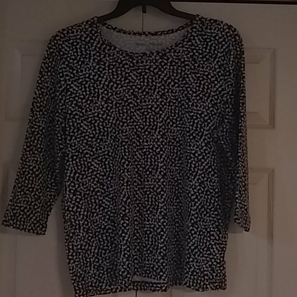 Black&gold geometric top